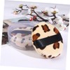 Ipetboom Leopard Print Makeup 6pcs Loose Powder Puff Set Gentle