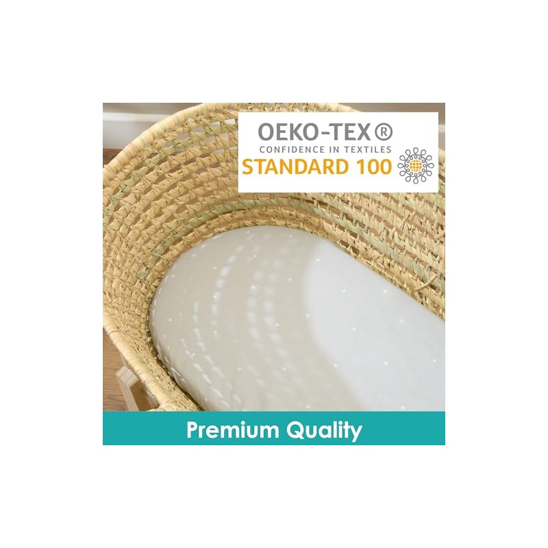 Clair de Lune Jungle Dream 2 Pack Fitted Moses Basket