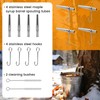 4 Pcs Maple Tree Syrup Tapping Kit, Including 4 Stainless