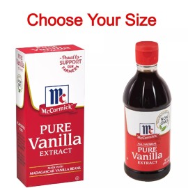 McCormick All Natural Pure Vanilla Extract Choose your Size - 1 Fl Oz (Pack of 1)