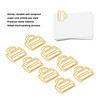 100Pcs Cute Paper Clips Yellow Cup Style Strong Metal Exquisite