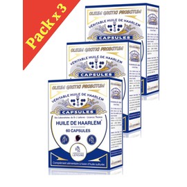 Genuine Haarlem Oil Set of 3 x 60 Original Capsules (3)