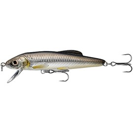 Minnow- Jerk Bait, 2 1/2", 1/8 oz, Silver/Black