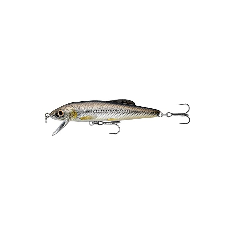 Minnow- Jerk Bait, 2 1/2", 1/8 oz, Silver/Black