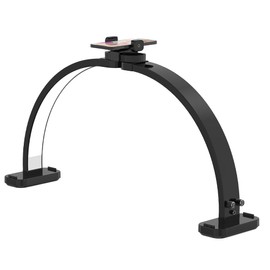 Welinspift 45W Half Moon Nail Desk Light with Phone Holder, 30″ Foldable Dimmable LED Arch Lamp – 3000K-6500K Stepless Dimming & No Dark Zones for Beauty, Eyelashes, Tattoos, Manicure, Salon & Crafts