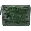 [Italian Leather] Croco Embossed Coin Case with Card Slot, Luxury,
