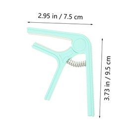 Kisangel 2pcs Electric Guitar Capo Tuner Clip Durable Guitar Clamp Easy Attach Remove Compact Design for Musicians for Folk Genres