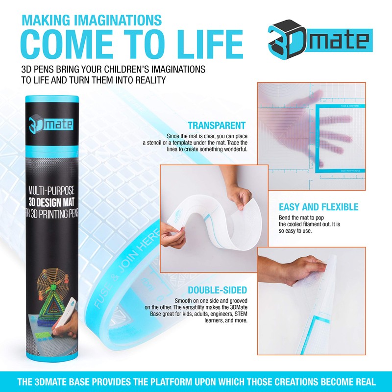 3Dmate Base - Transparent 3D Pen Mat 18 x 12