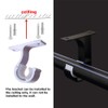 Curtain Rod Brackets 2pcs White Curtain Rod Holder for Drapery