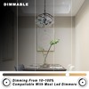 ALIDE ALIDE Dimmable E12 Led Bulbs 6000k Daylight White 5W,Replace 40 Watt E12 Halogen Equivalent,T6 Base 120V E12 C7 LED Candelabra Bulbs Bright White for Ceiling Fan Chandelier Lighting,450lm,10Pack