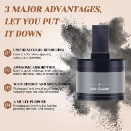 Polvo Cosmético Para Fibra Capilar De Color Negro Y Marrón