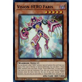 YU-GI-OH! Vision Hero Faris (UR) - RA01-EN004 - Ultra Rare - 1st Edition - Collectible Card - Trading Card - 1 Piece