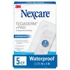 Nexcare Tegaderm + Pad Transparent Dressing, Clear Breathable Dressing Holds