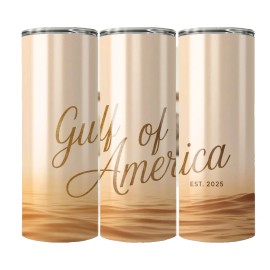Handmade Gulf of America Est 2025  20oz  Tumbler Tumblr Insulated Travel Mug