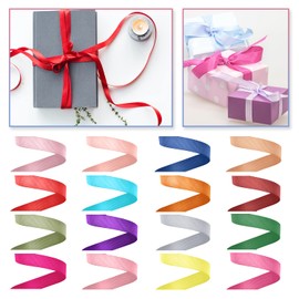 10mm x 10m White Grosgrain Ribbon 029