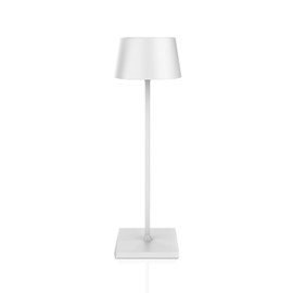 Palmina 842 LED Table Lamp, Dimmable, 4400 mAh LED Table Lamp, Wireless, IP54 Protection, Lamp for Indoor/Outdoor Use, Suitable for Dinner, Reading, Bedroom, Garden and Much More, White