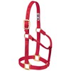 Weaver Leather Original Non-Adjustable Nylon Horse Halter, Large, Red