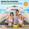 WhiteFang Deluxe XL Pop Up Beach Tent Sun Shade Shelter