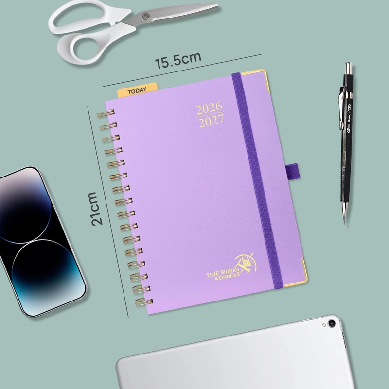 POPRUN 2026-2027 Academic Diary A5 Week to View (26.5x21.5 cm)