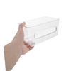Hohopeti 2pcs Wall Mounted Disposable Gloves Dispenser with Cover Transparent