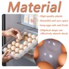 2 Pack Covered Egg Holder,Clear Egg Holder Storage Container,Stackable Plastic