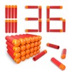 SYNTHORA Foam Darts 36pcs Refill Pack, 3.7" EVA Foam Bullets,
