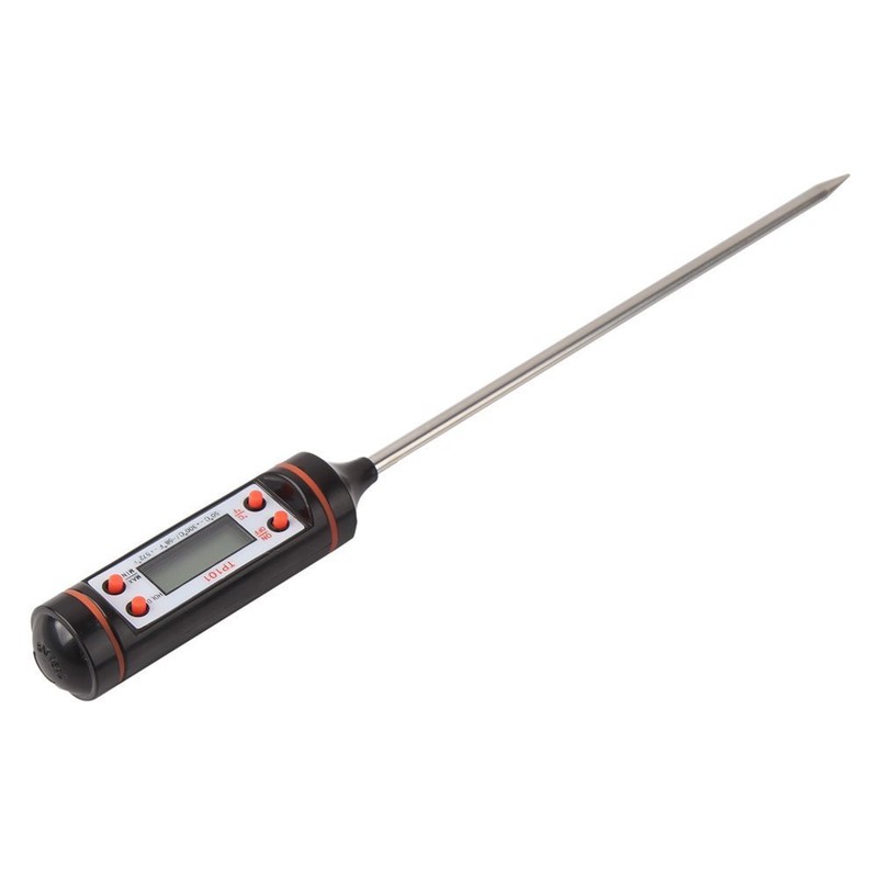 Konetun® Digitales Küchen-Thermometer, Sonde, für Lebensmittel, Kochen, Grillen, Fleisch, Steak,