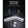 4 to 5 Inch Exhaust Elbow with Clamp, 4" Inlet