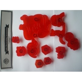 Scooter and Santa sugarcraft cutters