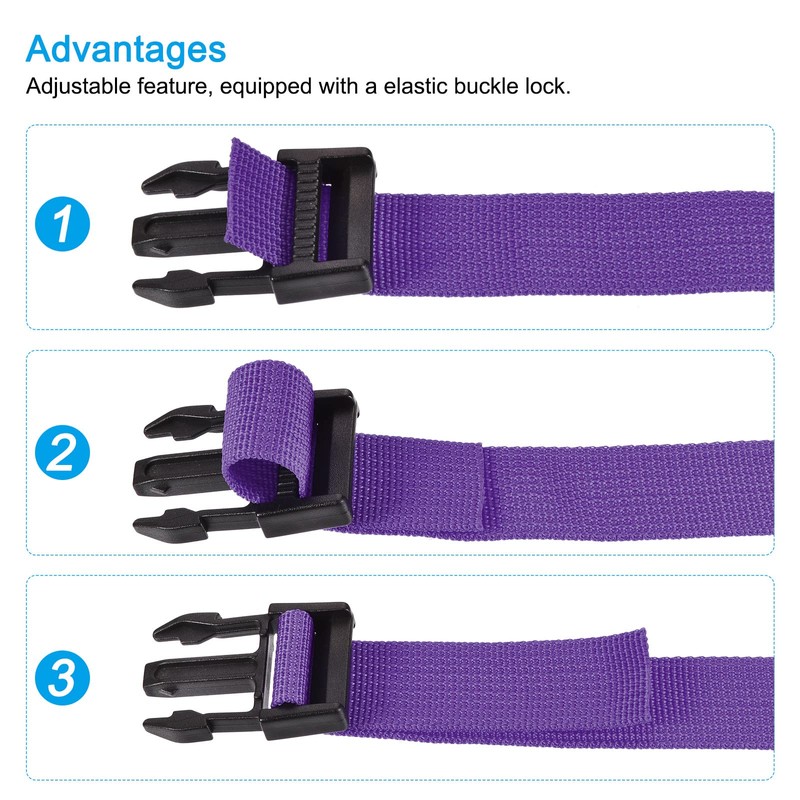 sourcing map Utility Strap with Buckle 1x20 Inch Polyester Quick