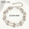 Zoestar Boho Rhinestone Anklet Silver Crystal Layered Ankle Bracelets Beach