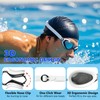Professional Swimming Goggles, Blue Tinted Lenses, Adjustable Strap, Competition Racing