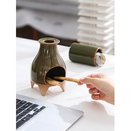 Palo Santo Stand Burner Set, Incense Holder, Essential Oil Burner, Ash Bowl, Used for Burning Wooden Sticks, sage, Cone-Shaped fragrances, Aromatic Oils - Used in Yoga and Meditation Spaces