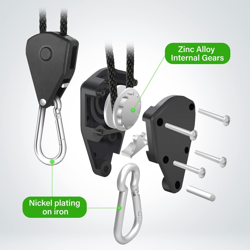 HealSmart 4Pcs 1/8" Kayak Tie Downs Rope Canoe Bow and