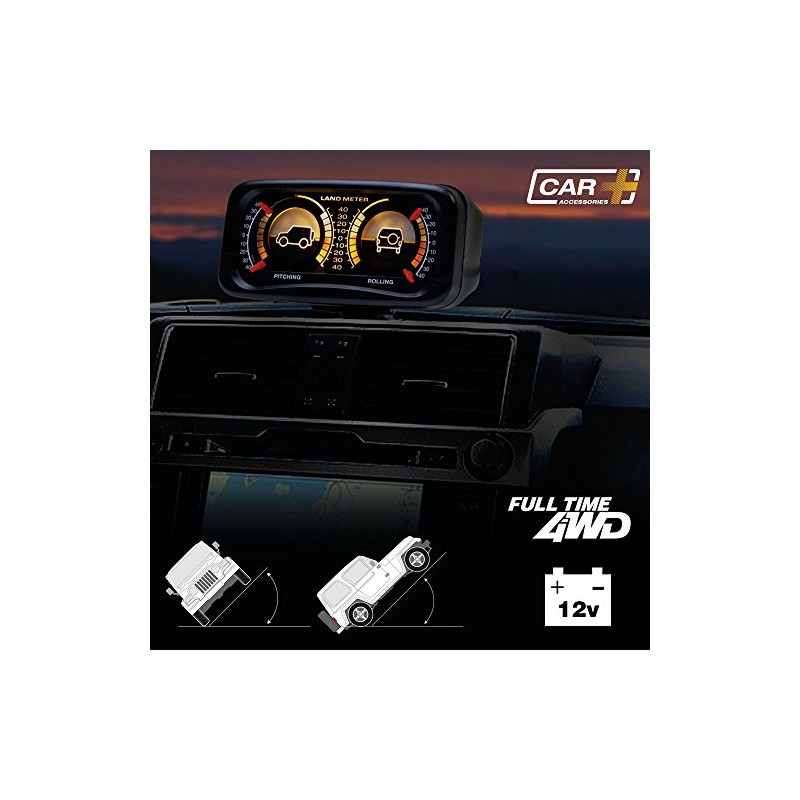 SUMEX 2808014 4X4 Inclinometer with Light - Black