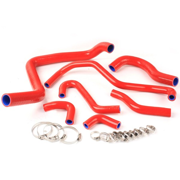 G-PLUS Silicone Radiator Coolant Hose Pipe Kit w/Clamps Compatible with