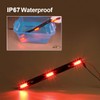Partsam Red Clearance ID BAR Marker Light 3 Light 9