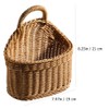 Healvian Hanging Basket for Kitchen Ginger and Garlic Organizer Woven