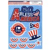 Large USA Flag Patriotic Window Clings