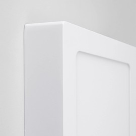 G.W.S® 18W Square LED Surface Mounted Panel Downlight Ceiling Light Warm White, LED Driver Included