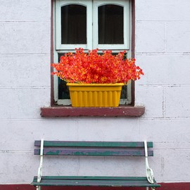 URSTOUD 10PCS Artificial Eucalyptus Plants,Fake Boxwood Shrubs UV Resistant No Fade Faux Plastic Greenery for Wedding Bridal Bouquet Indoor Outdoor Home Garden Kitchen Office Table Vase(Fall Red)