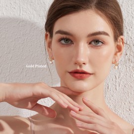 Rabbit Earrings Bunny Earrings Rabbit Pearl Earrings for Women Bunny Rabbit Stud Earrings Sterling Silver Rabbit Jewelry Cute Animal Earrings Birthday Easter Gifts