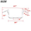 MPP 12" Rise Ape Hangers Handlebar For Harley Touring Road