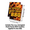 West Virginia BBQ (24" X 36") 4mm Corrugated Plastic Panel,