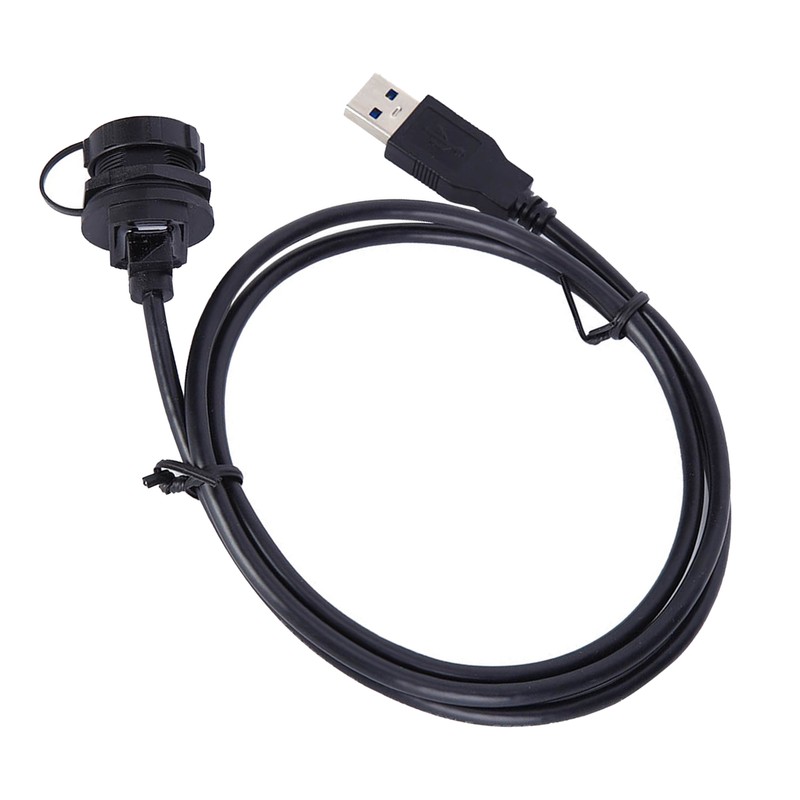 Waterproof USB Connector USB3.0 Female Male Meter Wire Plug Panel