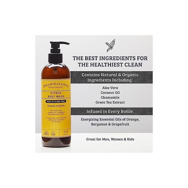 Pharmacopia Citrus Body Wash 16oz