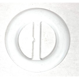 White Belt Buckles 2'' inch Round Buckle -for 1-1/8'' Belt -Scarf Buckle T Shirt Scarf Clip Ring