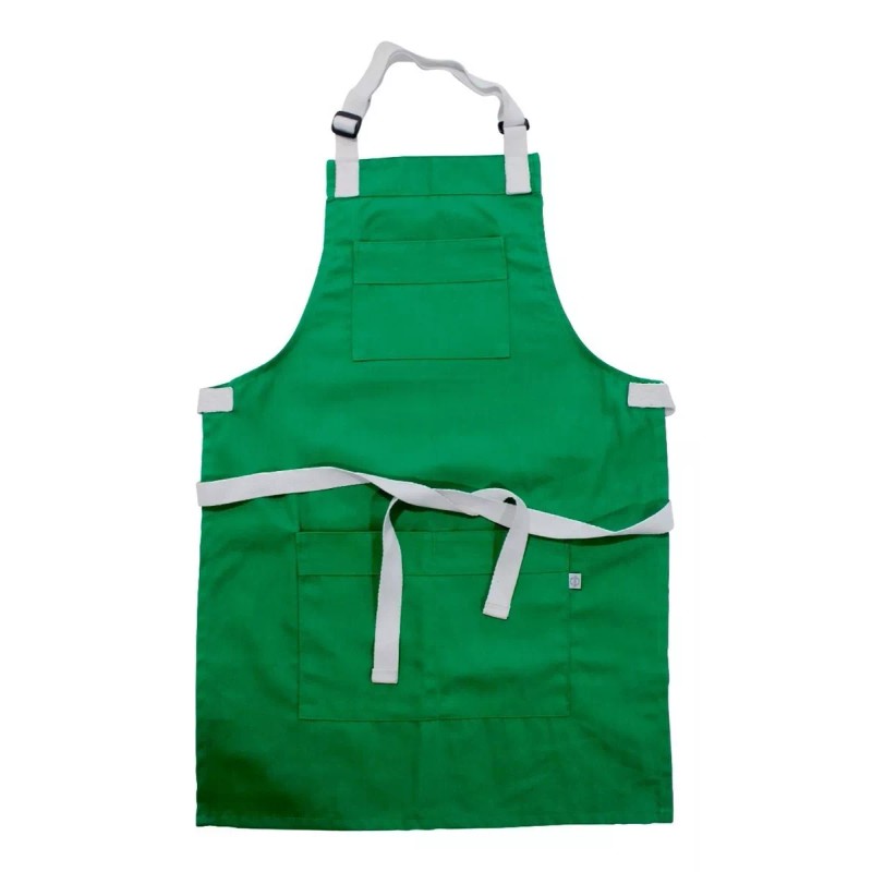 Dilitools Mandil Color Verde Para Chef Delantal Cocina Mesero Dili