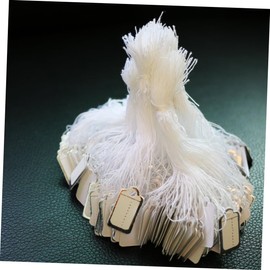 Parliky 500pcs Jewelry Price Tags Silver Edge Blank for Jewelry Display for Necklaces Earrings and Bracelets Practical Paper Cards for Shops and Crafts