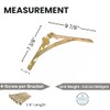 STYLENTDECOR Brass Brushed L Shape Shelf Bracket 7 3/8" x